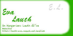 eva lauth business card